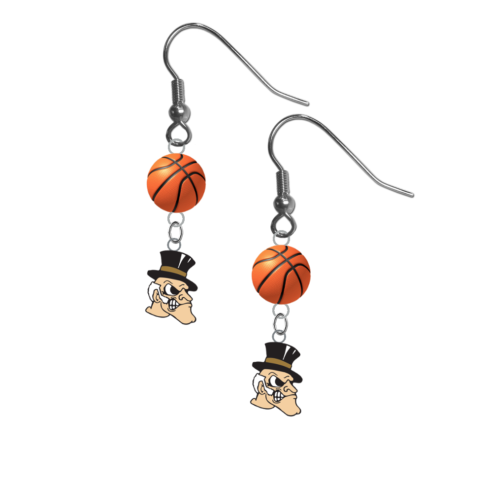 Wake Forest Demon Deacons NCAA Basketball Dangle Earrings