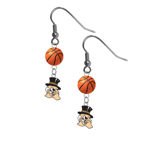 Wake Forest Demon Deacons NCAA Basketball Dangle Earrings