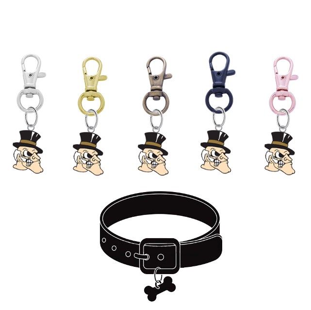 Wake Forest Demon Deacons NCAA Pet Tag Dog Cat Collar Charm