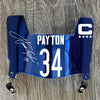 Chicago Bears Walter Payton Mini Football Helmet Visor Shield Blue Chrome Mirror w/ Clips