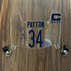 Chicago Bears Walter Payton Mini Football Helmet Visor Shield Clear w/ Clips