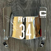 Chicago Bears Walter Payton Mini Football Helmet Visor Shield Silver Chrome Mirror w/ Clips