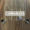 Washington Commanders Mini Football Helmet Visor Shield Clear w/ Clips