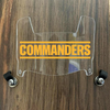 Washington Commanders Mini Football Helmet Visor Shield Clear w/ Clips
