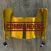 Washington Commanders Mini Football Helmet Visor Shield Gold Chrome Mirror w/ Clips