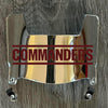 Washington Commanders Mini Football Helmet Visor Shield Silver Chrome Mirror w/ Clips
