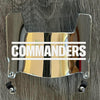 Washington Commanders Mini Football Helmet Visor Shield Silver Chrome Mirror w/ Clips