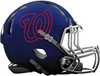 Washington Nationals Custom Concept Navy Blue Mini Riddell Speed Football Helmet
