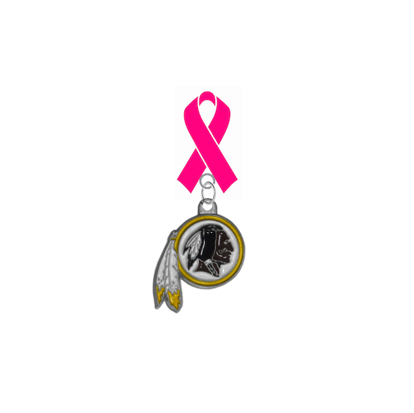 Washington Redskins NFL Breast Cancer Awareness / Mothers Day Pink Ribbon Lapel Pin