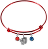 Washington Nationals Red MLB Expandable Wire Bangle Charm Bracelet