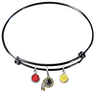 Washington Redskins Black NFL Expandable Wire Bangle Charm Bracelet