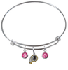 Washington Redskins NFL Expandable Wire Bangle Charm Bracelet