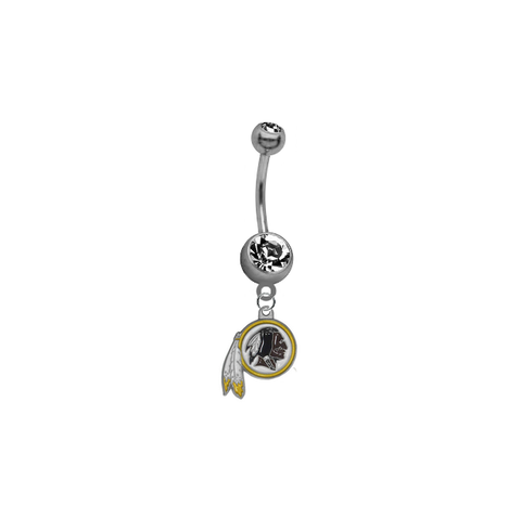 Washington Redskins NFL Football Belly Button Navel Ring