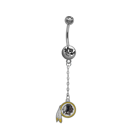 Washington Redskins Chain NFL Football Belly Button Navel Ring