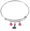 Washington Wizards DC Logo NBA Expandable Wire Bangle Charm Bracelet