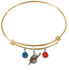 Washington Wizards GOLD Color Edition Expandable Wire Bangle Charm Bracelet
