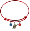 Washington Wizards RED NBA Edition Expandable Wire Bangle Charm Bracelet