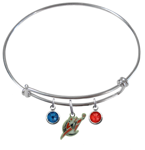 Washington Wizards NBA Expandable Wire Bangle Charm Bracelet