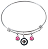 Winnipeg Jets NHL Expandable Wire Bangle Charm Bracelet