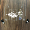 Wisconsin Whitewater Warhawks Mini Football Helmet Visor Shield Clear w/ Clips