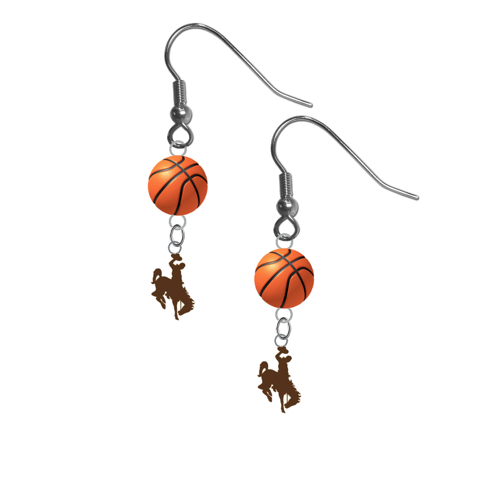 Wyoming Cowboys NCAA Basketball Dangle Earrings