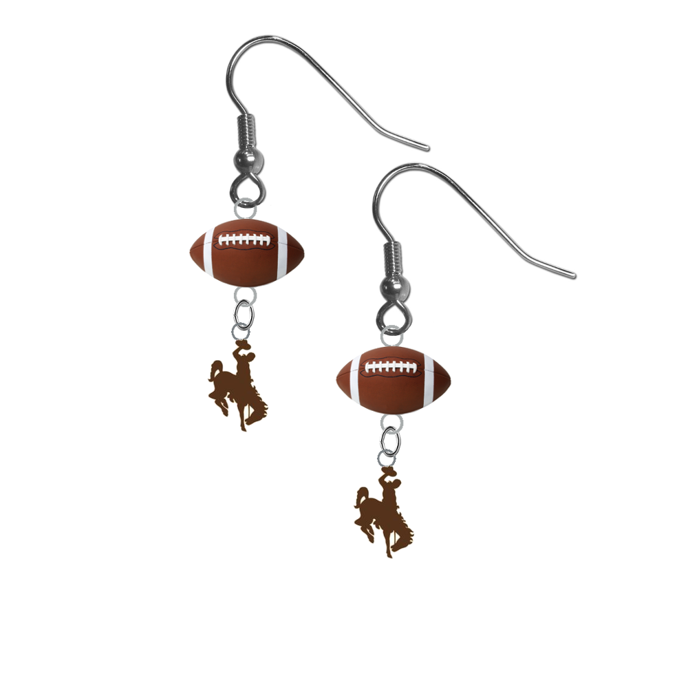 Wyoming Cowboys NCAA Football Dangle Earrings