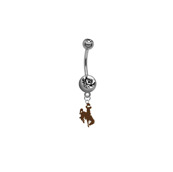 Wyoming Cowboys NCAA College Belly Button Navel Ring