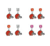 Cleveland Browns NFL Swarovski Crystal Stud Rhinestone Earrings